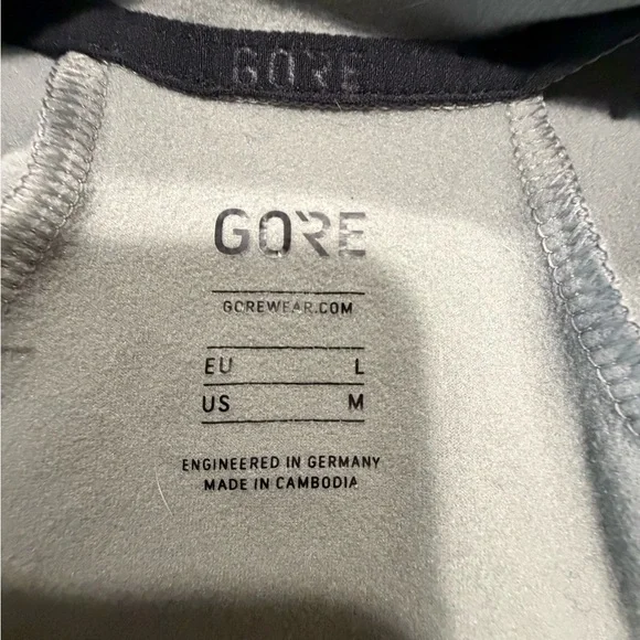 GoreWear Men's Thermal Jersey in Gray and Orange - Picture 2 of 3